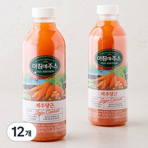 아침에주스 제주당근 주스, 12개, 750ml