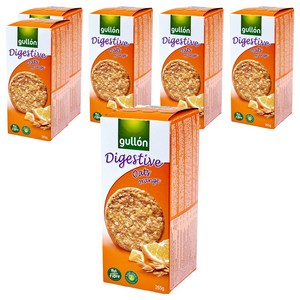 구욘 다이제스티브 귀리 오렌지 쿠키, 265g, 6개