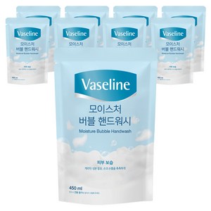 애경바세린 모이스처 버블 핸드워시 리필, 450ml, 9개