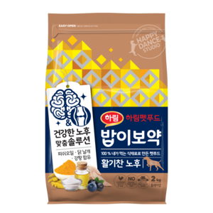 밥이보약 DOG 기능성 사료, 시니어, 2kg, 1개