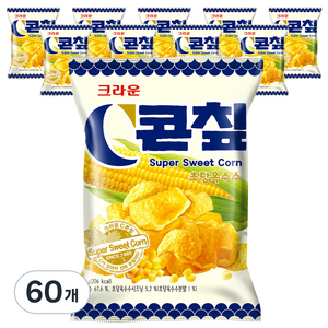 콘칲 초당옥수수 스낵, 40g, 60개