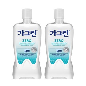 가그린 제로 구강청결제, 1200ml, 2개