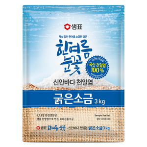 샘표 한여름눈꽃 굵은소금, 3kg, 1개