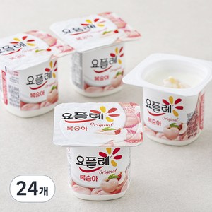 요플레 복숭아 멀티 85g, 24개