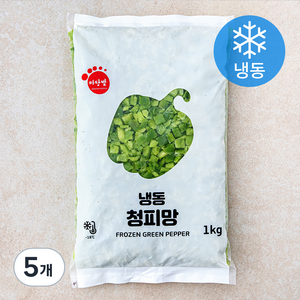 마당발 냉동 청피망 (냉동), 1kg, 5봉