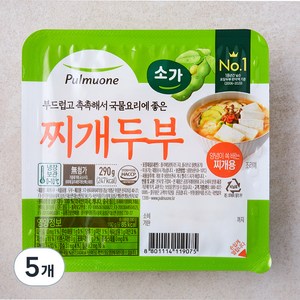 풀무원 소가 찌개두부, 290g, 5개