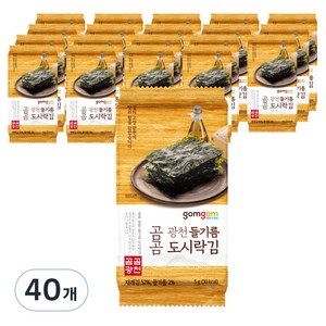 곰곰 광천 들기름 도시락김, 5g, 40개