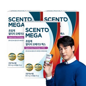 뉴트리원 센토메가 초임계 알티지오메가3 맥스 51g, 60정, 3개