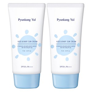 편강율 키즈 앤 베이비 촉촉 선크림 SPF50+ PA++++, 75ml, 2개