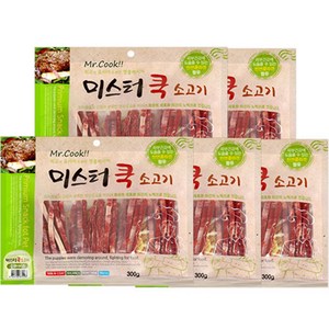 도그펜시아 미스터쿡 슬라이스 간식, 소고기, 300g, 5개