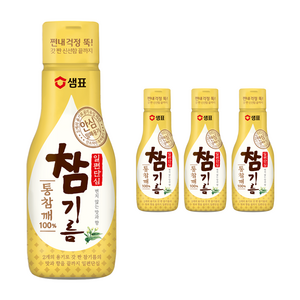 샘표 일편단심 통참깨 참기름, 200ml, 4개