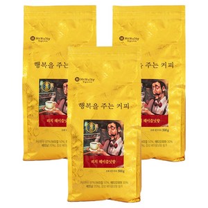 맥널티커피 리치 헤이즐넛향 분쇄 원두커피, 핸드드립/커피메이커, 500g, 3개