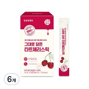 천호엔케어 착즙 원액 그대로 담은 타트체리스틱, 300ml, 6개