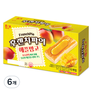 해태제과 후렌치파이 애플망고, 192g, 6개