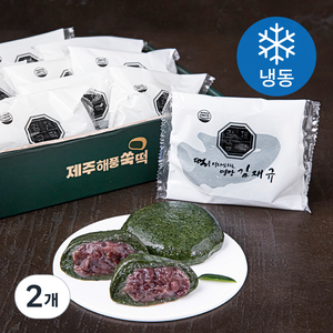 김재규우리떡연구소 제주해풍 팥쑥떡 (냉동), 630g, 2개