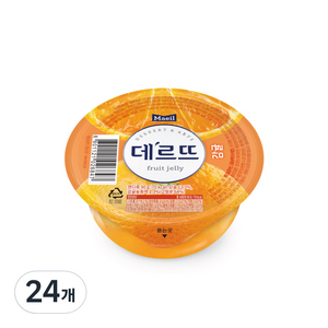 데르뜨 젤리 감귤, 90g, 24개