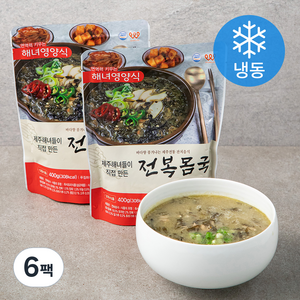 제주 해녀들이 직접 만든 전복몸국 (냉동), 400g, 6팩