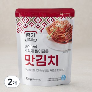 대상 종가 맛김치 파우치, 200g, 2개