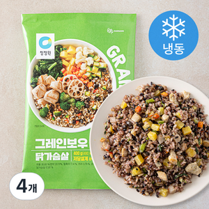 청정원 그레인보우 닭가슴살 2개입 (냉동), 400g, 4개