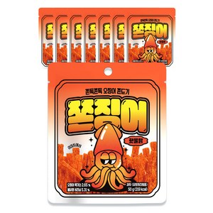 쫀슐랭 쫀징어 핫불닭, 50g, 8개