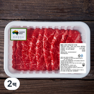 호주산 부채살 메가 구이용 (냉장), 800g, 2팩