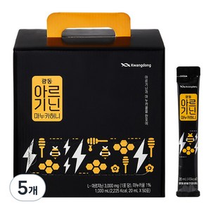 광동 아르기닌 마누카허니스틱, 50회분, 5개