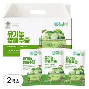 유기농마루 양배추즙 30팩, 3L, 2박스