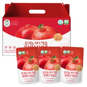 유기농마루 100퍼센트 NFC 착즙 석류 원액, 2100ml, 1박스