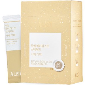 aLIST 투썸플레이스 스틱커피 카페라떼, 20g, 10개입, 1개