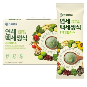 연세유업 백세생식 밸런스 건강 프로그램 25포, 750g, 1박스