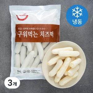 세미원 구워먹는 치즈떡 (냉동), 1kg, 3개