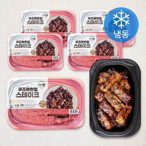 쿠즈락 한입 스테이크 (냉동), 280g, 5개