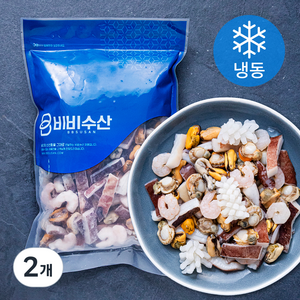 비비수산 깔끔하고 간편한 해물모둠 (냉동), 2개, 600g