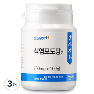 헬스데이 포도당정 100정, 70g, 3개