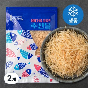 사랑해어 건오징어실채 (냉동), 300g, 2개