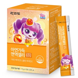 락피도 아연가득 면역젤리 15p, 225g, 1개