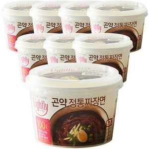 라이틀리 곤약 정통 짜장면, 228g, 8개