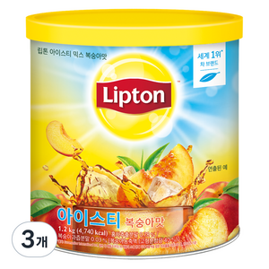 립톤 아이스티 분말 믹스 복숭아맛, 1.2kg, 1개입, 3개