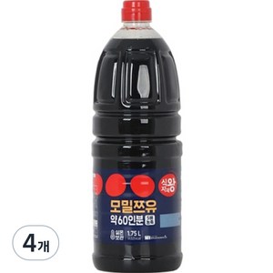 식자재왕 모밀쯔유, 1.75L, 4개