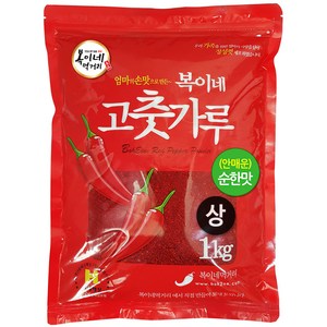 복이네먹거리 중국산 안매운 고춧가루 상 찜용, 1kg, 1개