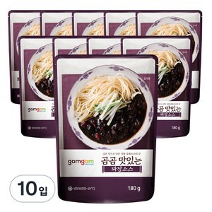 곰곰 맛있는 짜장소스, 180g, 10입