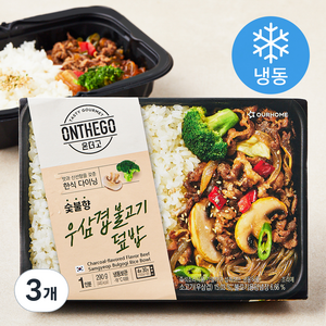 아워홈 온더고 우삼겹불고기덮밥 (냉동), 290g, 3개