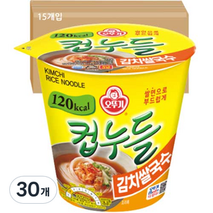 오뚜기 컵누들 김치쌀국수 컵, 34.8g, 30개