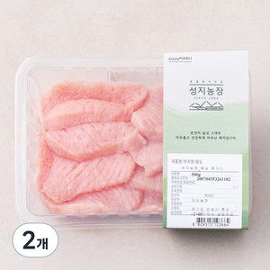 성지농장 동물복지 인증 등심 돈가스용 (냉장), 500g, 2개