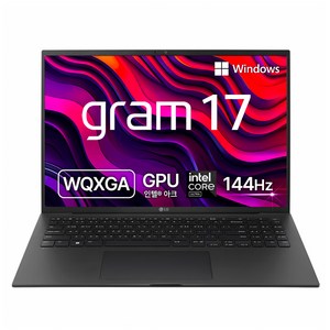 LG전자 2024 그램 17 코어Ultra5, 옵시디안 블랙, 512GB, 16GB, WIN11 Home, 17Z90S-GA5BK