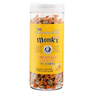 Monks 프로폴리스 캔디, 400g, 1개