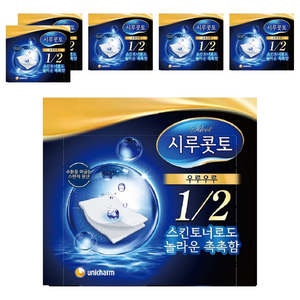 시루콧토 우루우루 화장솜, 40개입, 6개