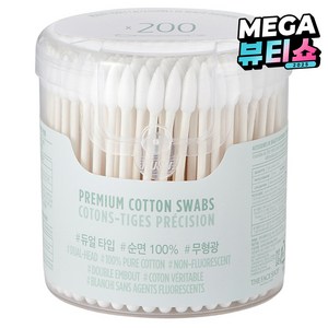 더페이스샵 데일리 뷰티툴즈 프리미엄 면봉, 200개입, 1개