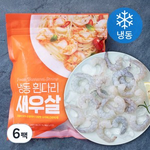 흰다리 새우살 (냉동), 300g(31~50size), 6팩