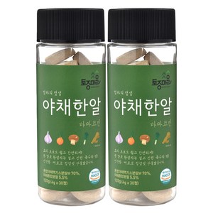 토종마을 HACCP인증 마마코인 야채한알 30코인 4g x 30정 X 2개, 120g